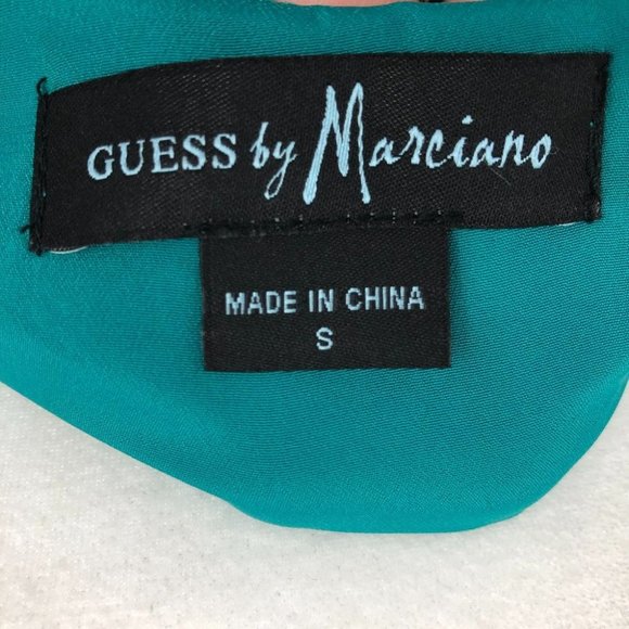 Guess By Marciano NWT teal layered keyhole camisole in Bombay Sapphire SP - Picture 4 of 14